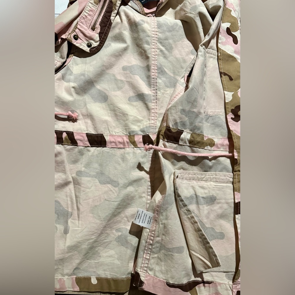 Love Tree Pink Camo Camouflage Button Up Military Style Vest Womens Small - Picture 8 of 9